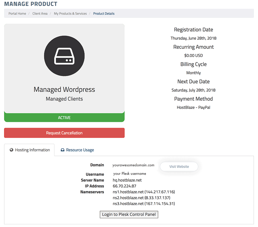 Active Products Overview